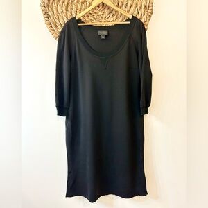 St. John Essentials Milano Knit 3/4 Sleeve Round Neck Dress Size 16